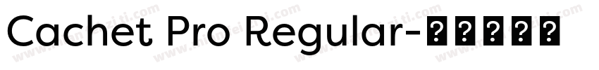Cachet Pro Regular字体转换